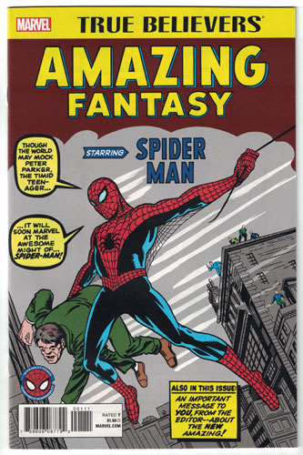 TRUE BELIEVERS: AMAZING FANTASY STARRING SPIDER-MAN#1