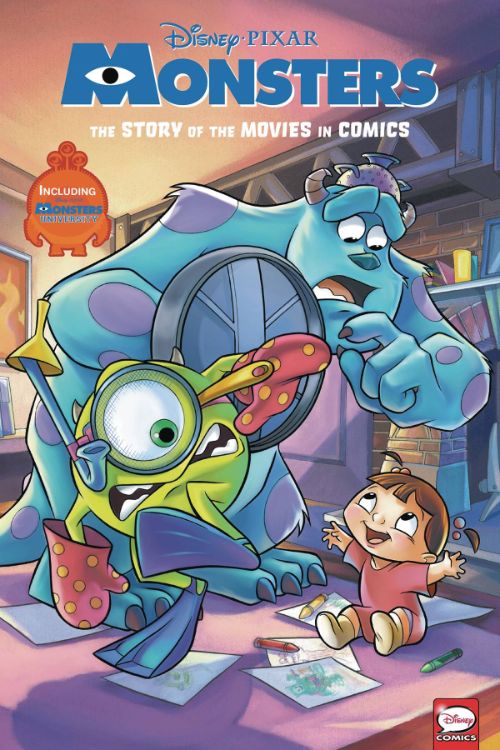 DISNEY PIXAR MONSTERS, INC. AND MONSTERS UNIVERSITY: THE STORY OF THE MOVIES IN COMICS