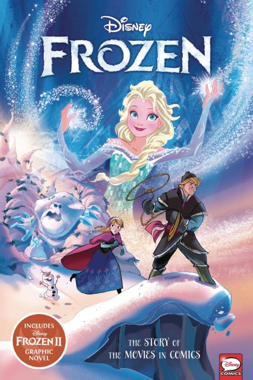 DISNEY FROZEN AND FROZEN II: THE STORY OF THE MOVIES IN COMICS