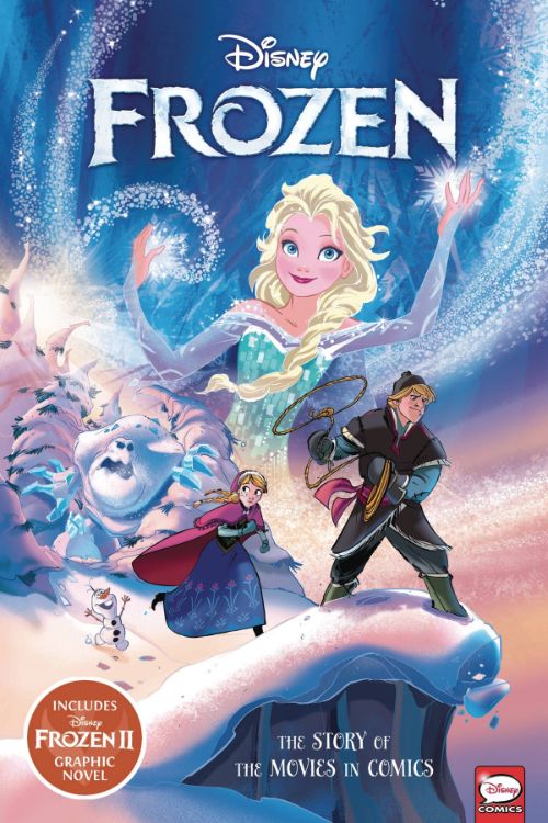 DISNEY FROZEN AND FROZEN II: THE STORY OF THE MOVIES IN COMICS 